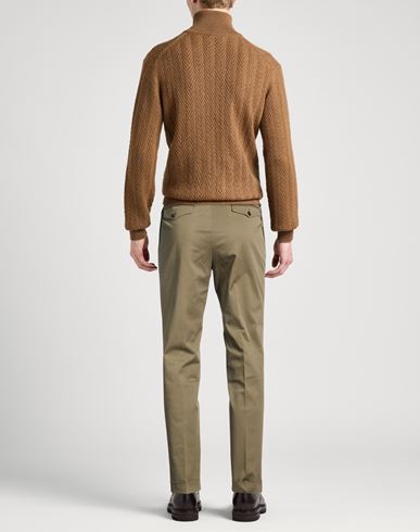 Man Pants Sage green Size 32 Cotton, Elastane