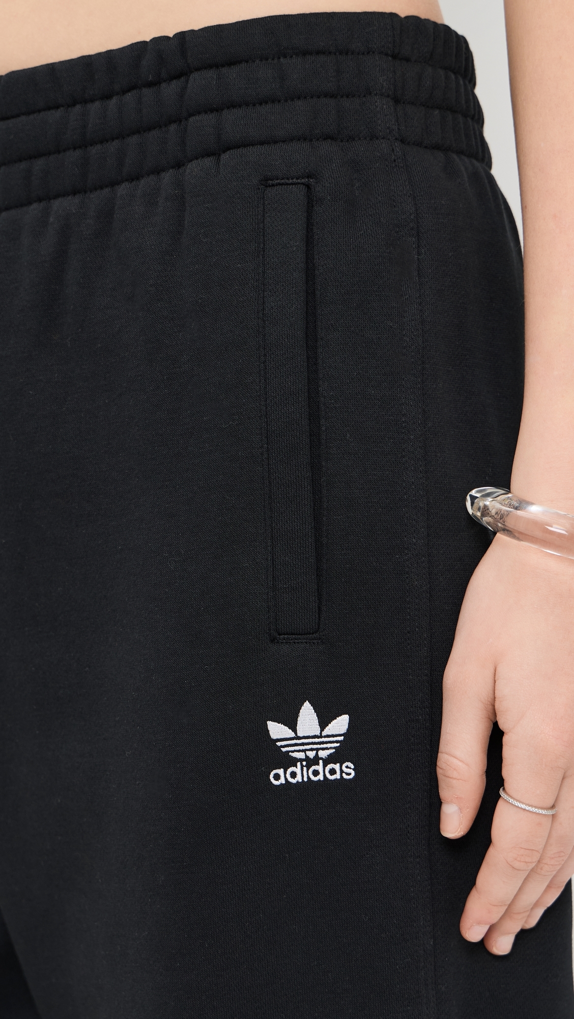 Essentials Loose Fleece Joggers Black