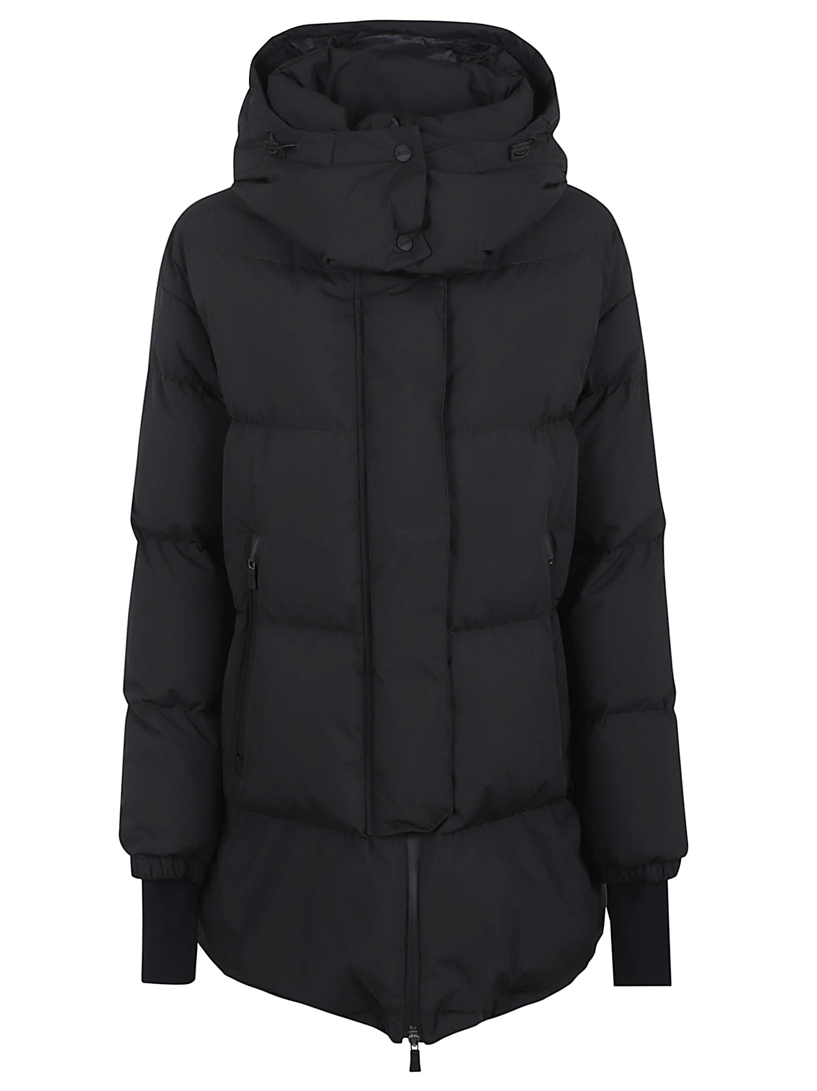 Two Layers Hooded Puffer Coat