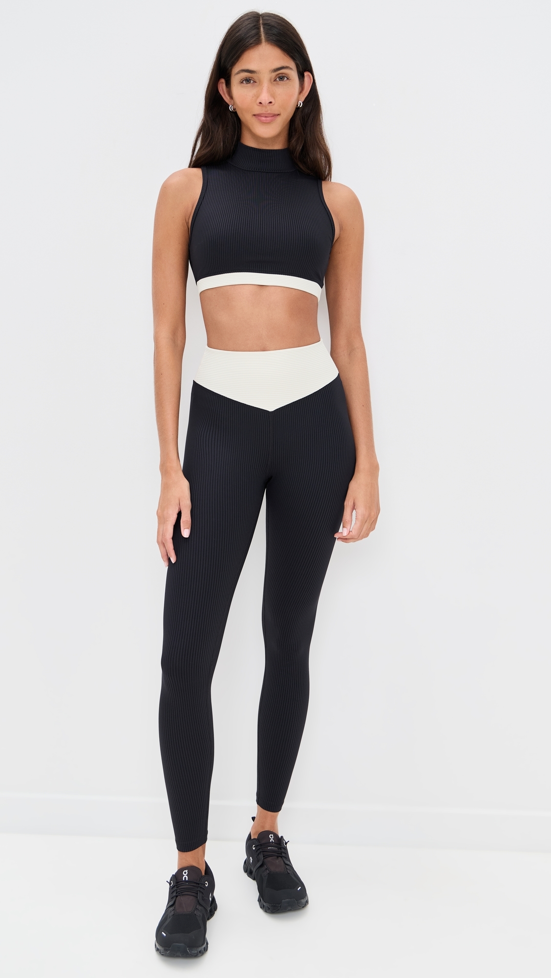 Ribbed Bodhi Bra Black/Cream