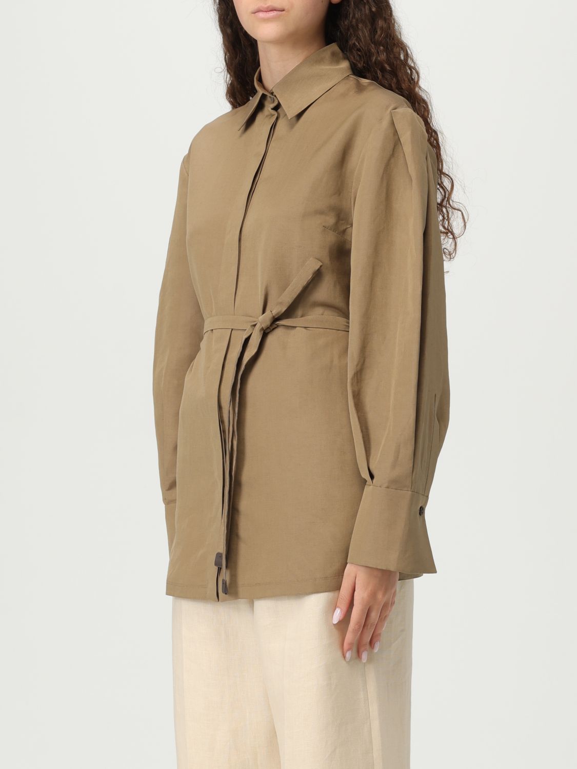 Sweater MAX MARA Woman color Coffee
