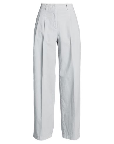 Woman Pants Light grey Size 6 Cotton, Elastane