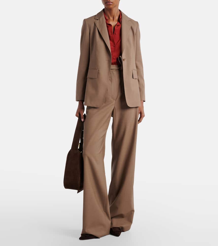 Salpa virgin wool straight pants