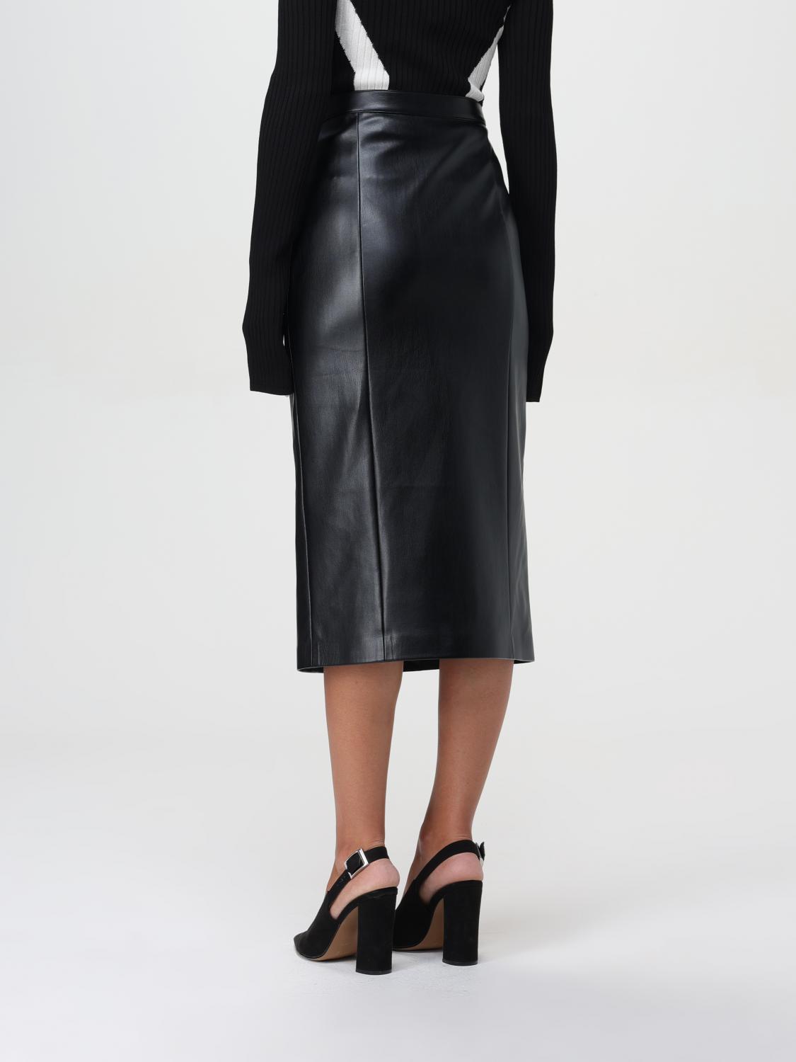 Faux-leather skirt - Purple