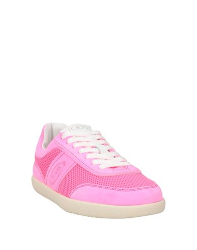 Tod's Woman Sneakers Pink Size 11 Leather, Textile fibers