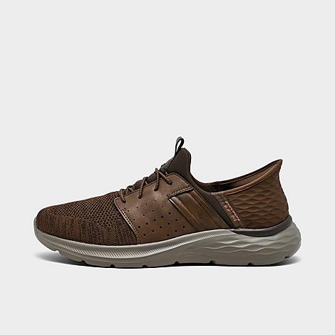 Men's Slip-ins Relaxed Fit: Garner - Newick Casual Shoes in Brown/Grey