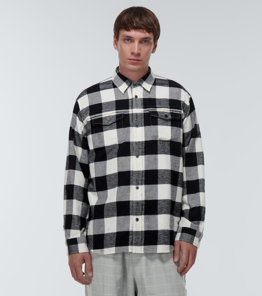 Undercover Checked cotton shirt