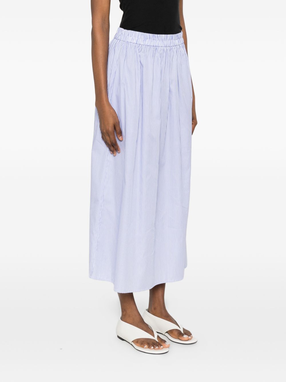 Archivio '67 Striped Cotton Skirt