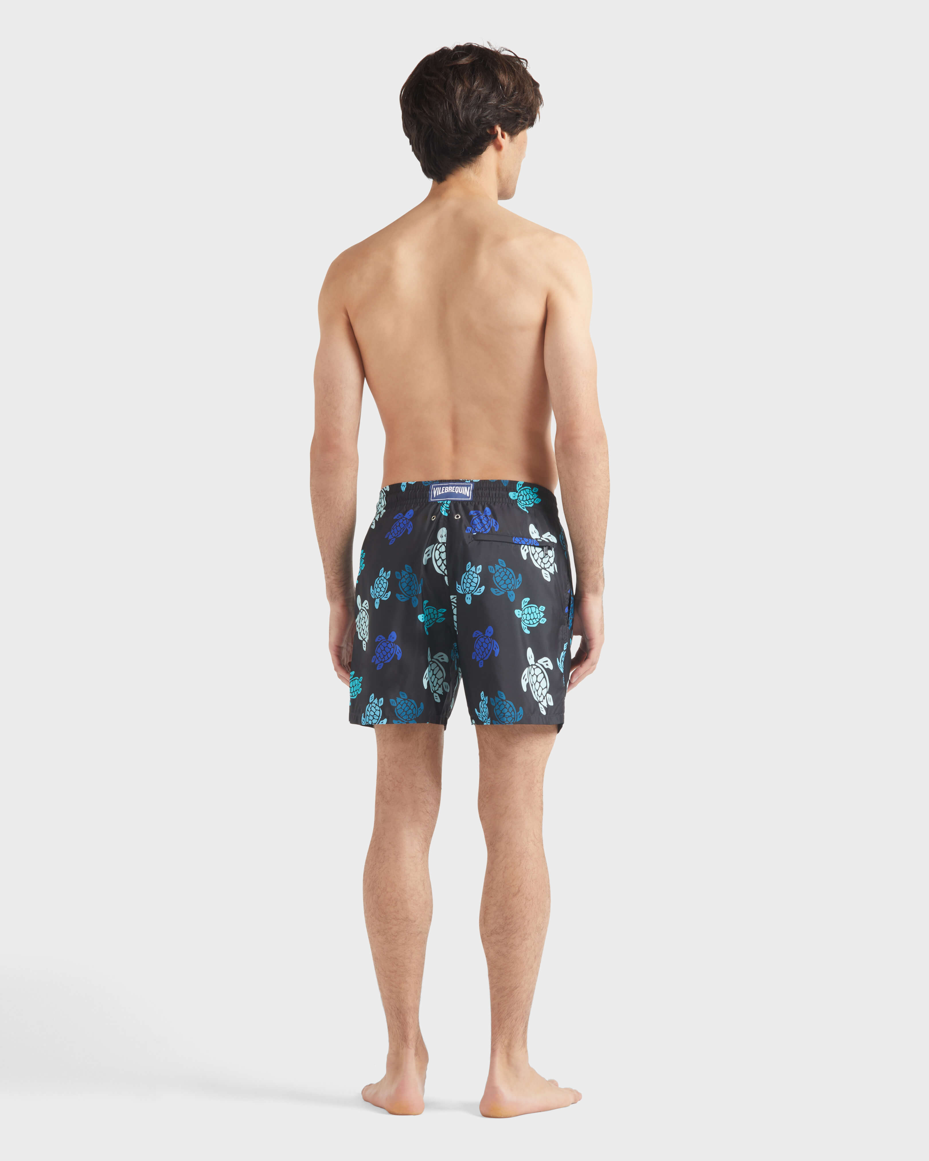 Men Ultra-light And Packable Swim Shorts Tortues Multicolores - Mdb - Mahina - Black