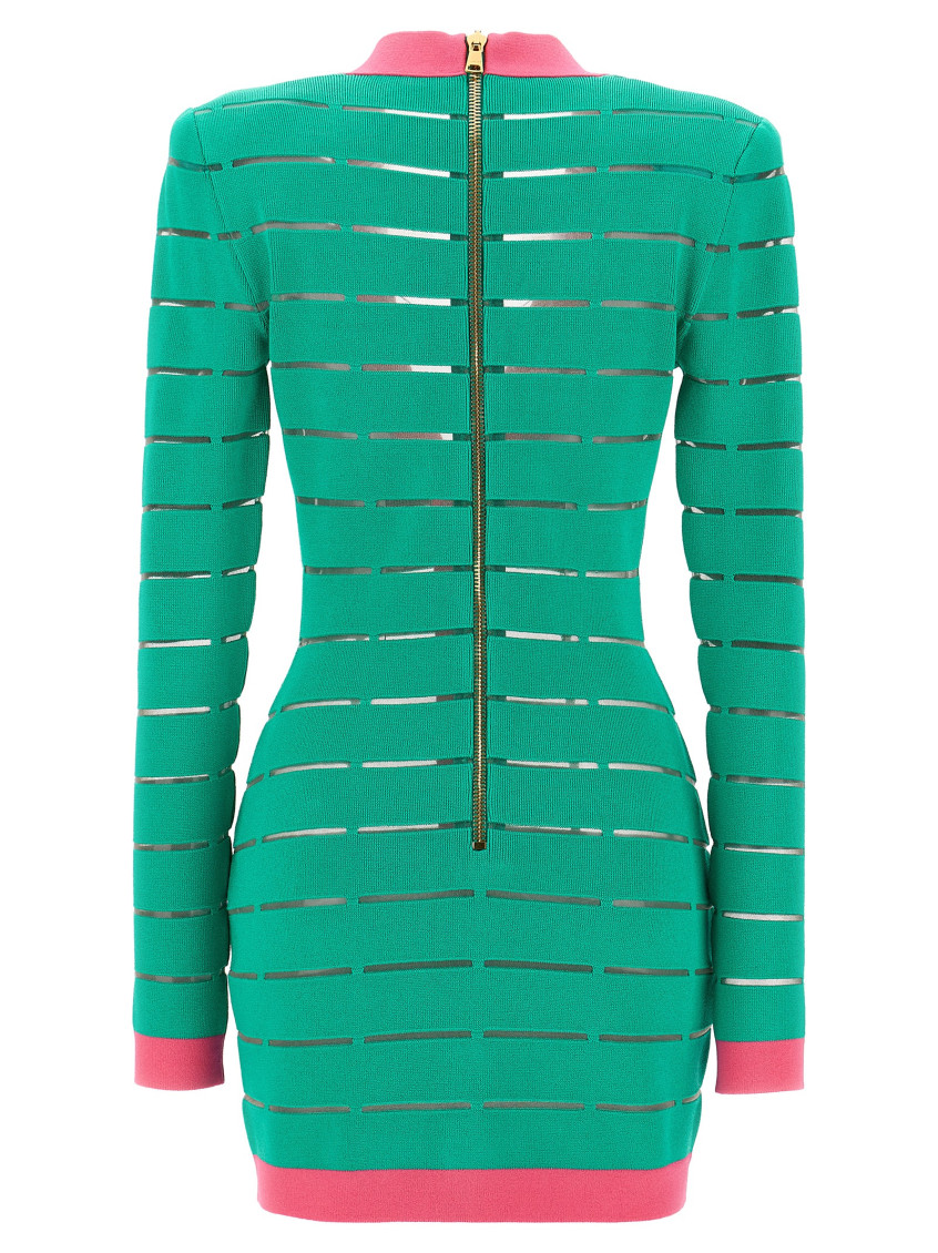 Two-tone Knit Dress