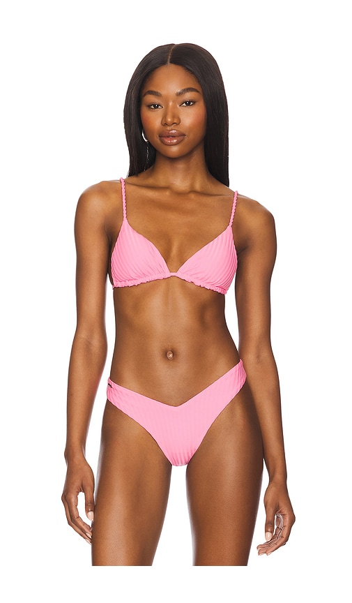 Maaji Upbraid Bikini Top in Pink. -  S also in