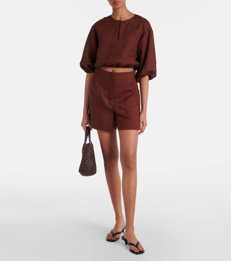 Correct linen shorts
