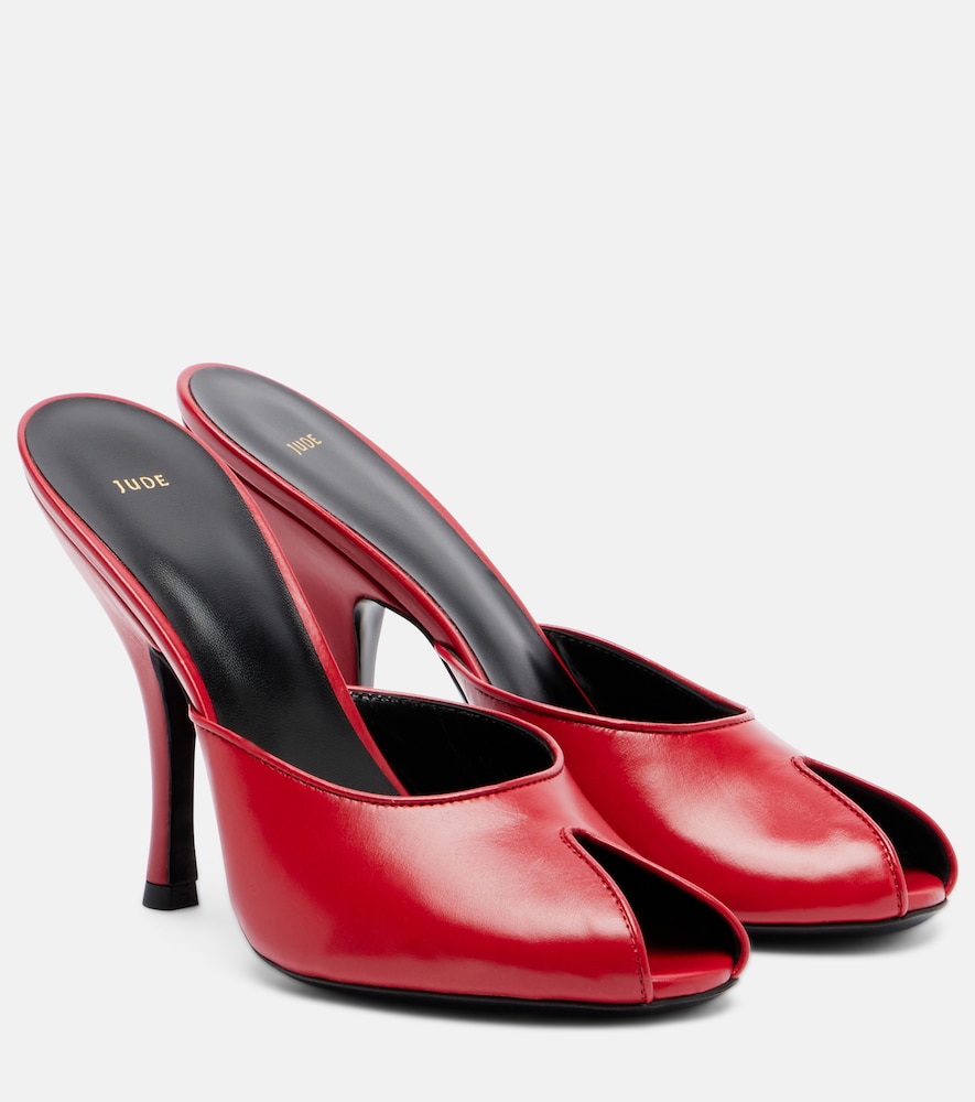 Date leather mules