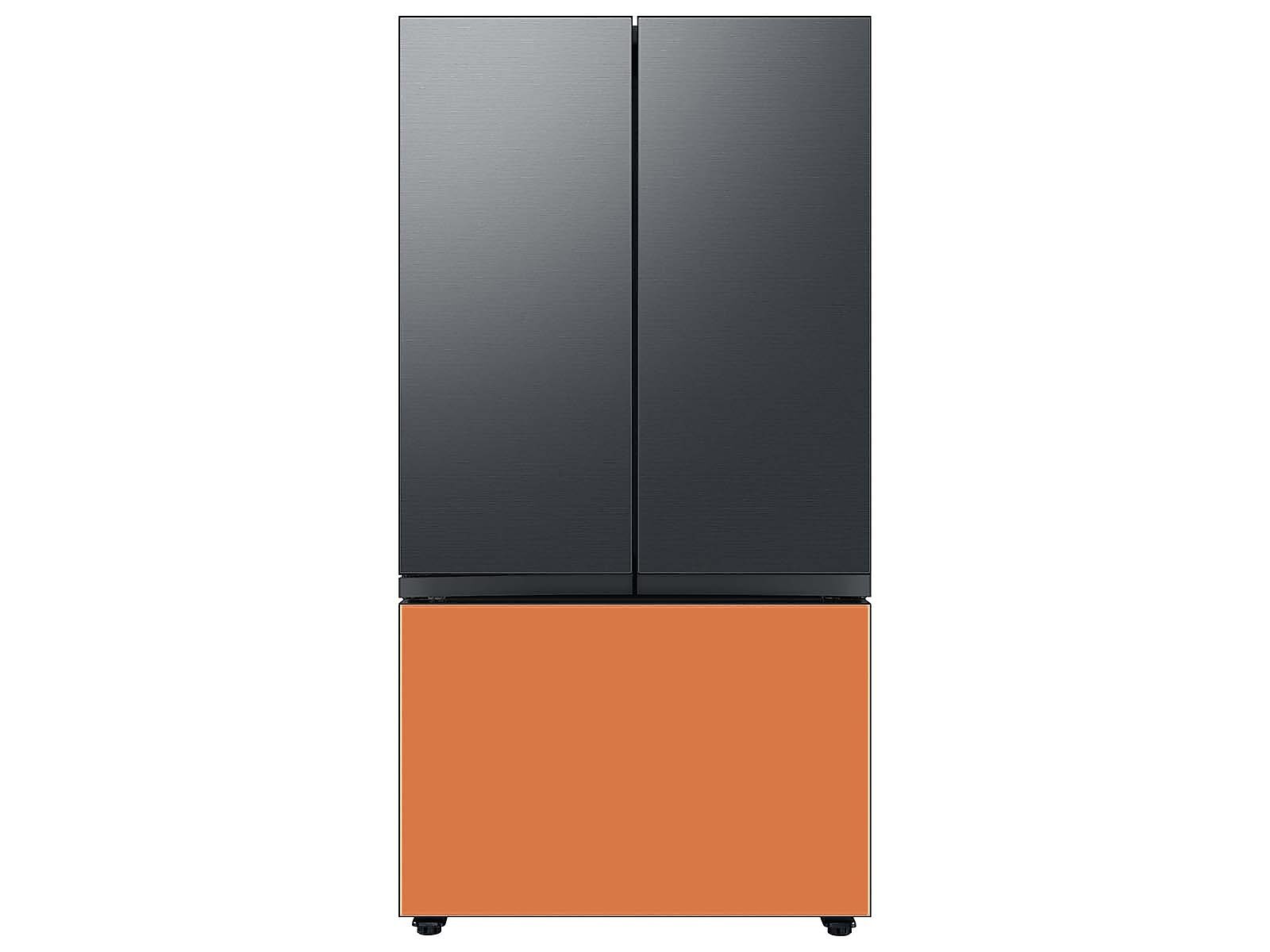 Bespoke 3-Door French Door Refrigerator Panel in Matte in Black Steel - Top Panel(RA-F18DU3MT/AA)