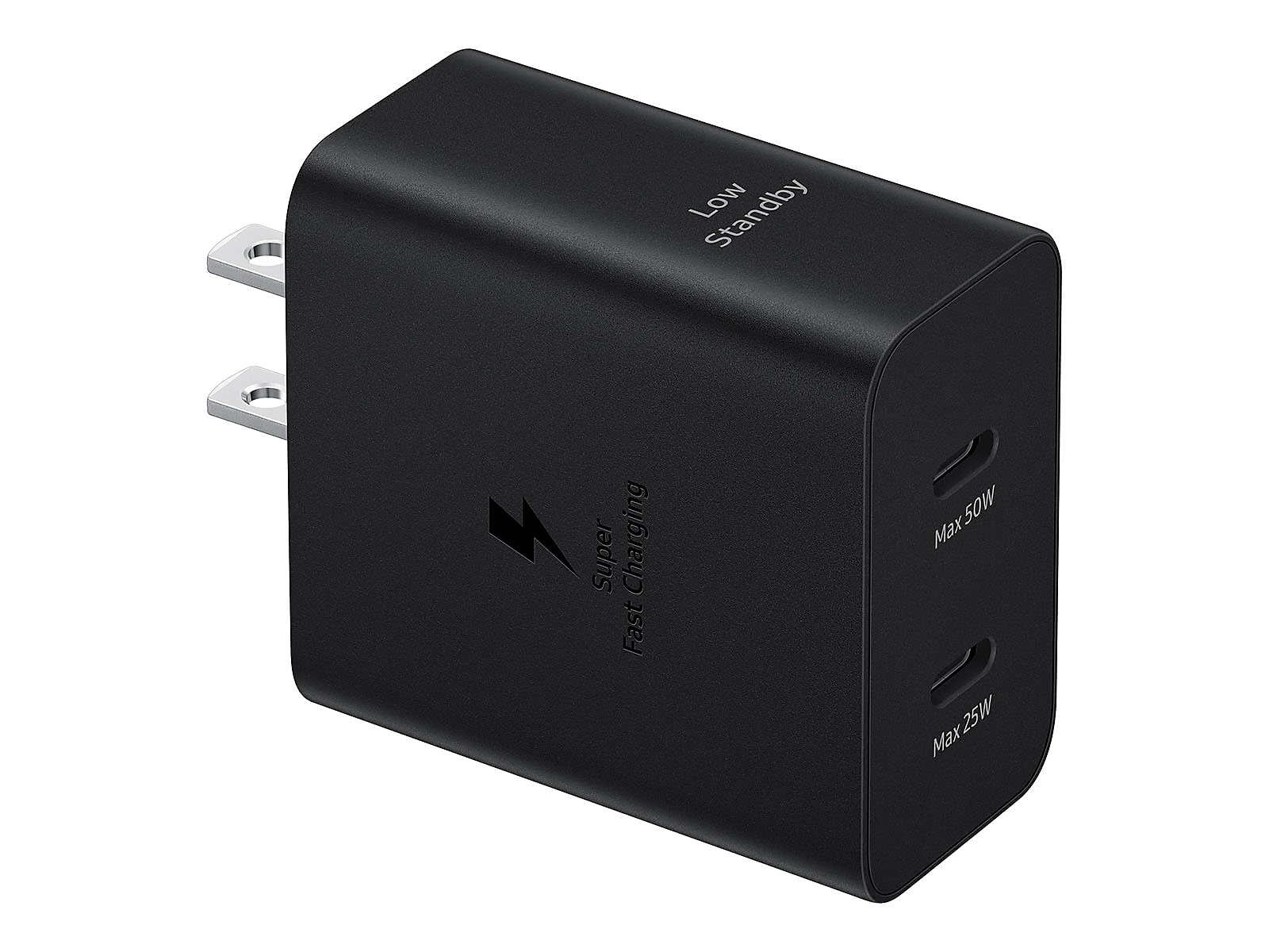 50W PD Duo Power Adapter with 5A USB C Cable in Black(EP-T5020XBEGUS)