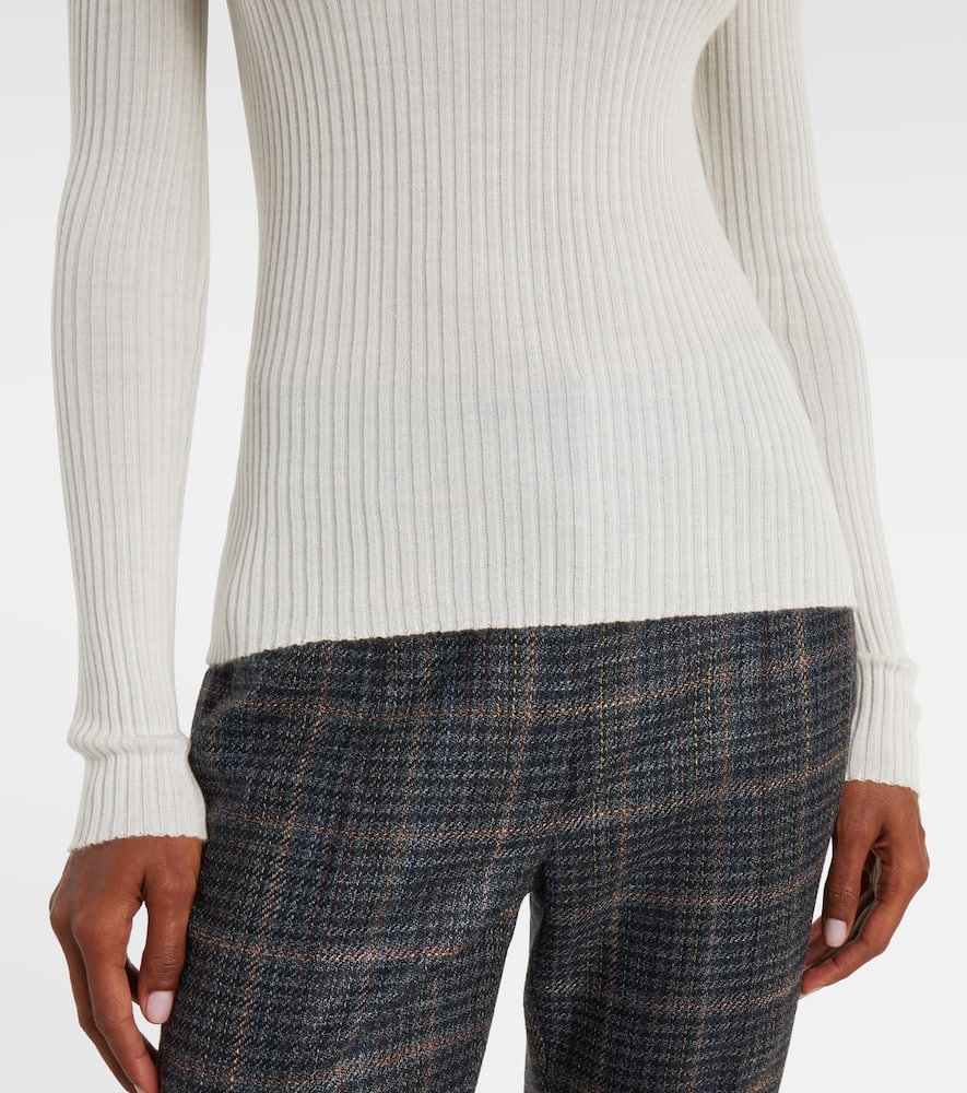 Cashmere and silk turtleneck sweater