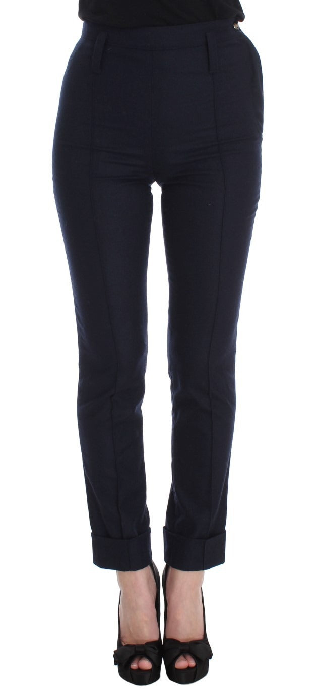 Virgin Wool Trouser — Blue