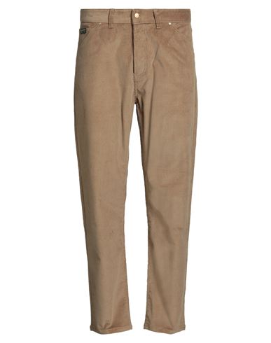 Man Pants Camel Size 40 Cotton, Elastane