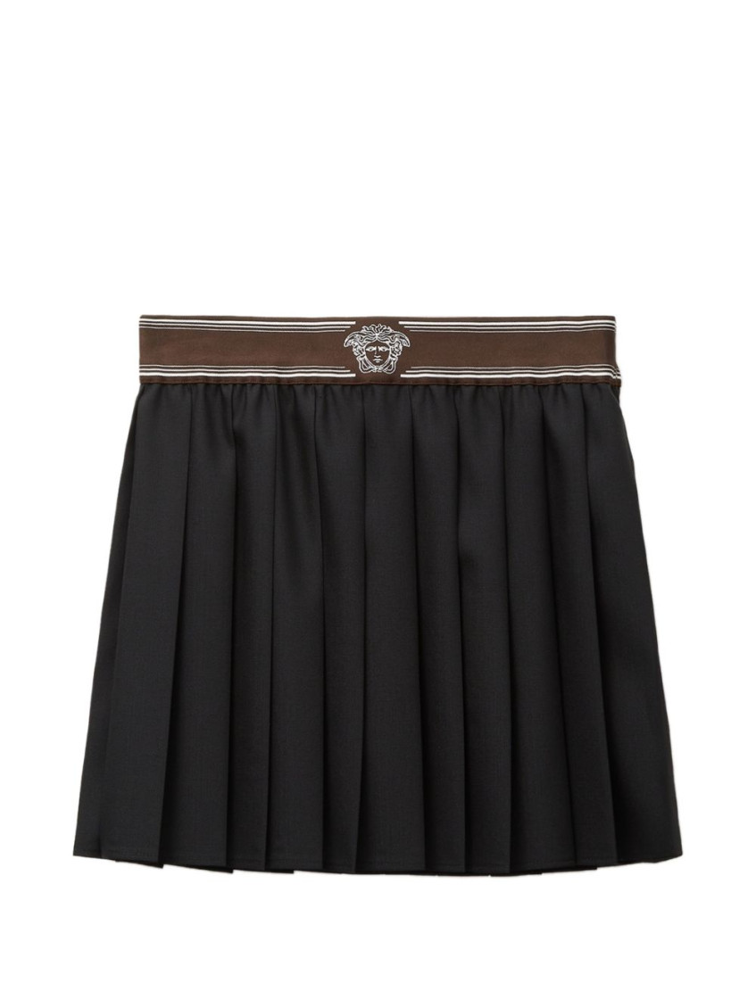 Pleated Wool Skirt