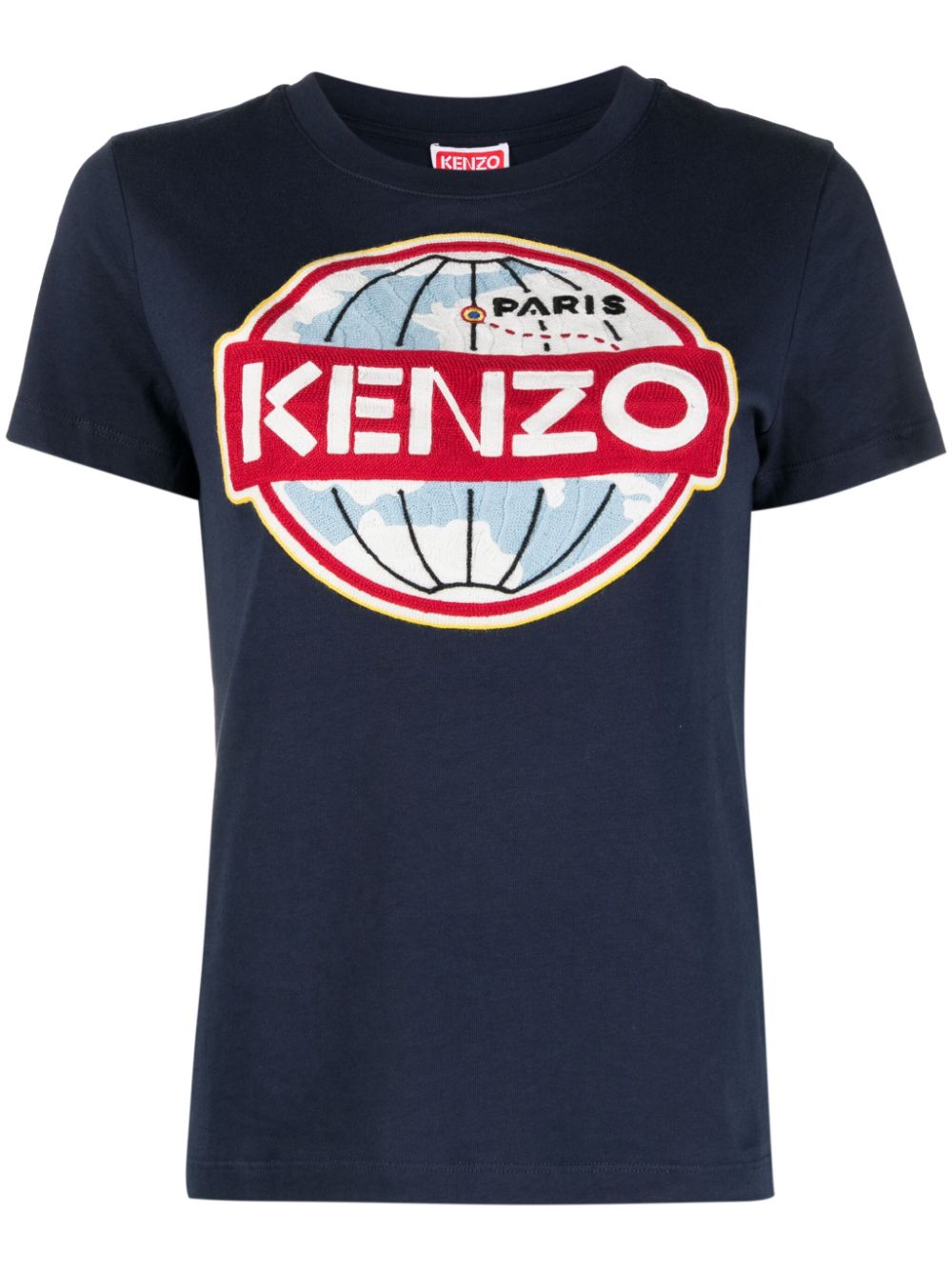 Graphic-print organic cotton T-shirt - Blue