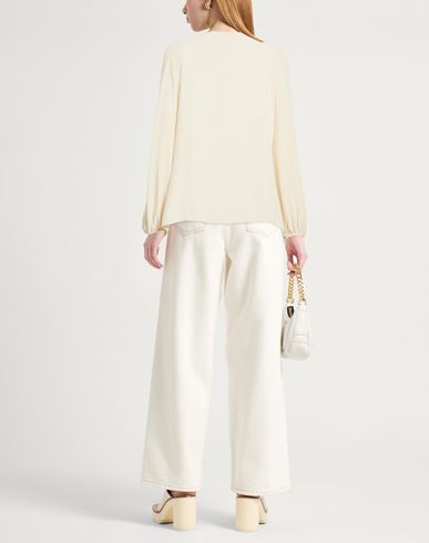 Woman Top Beige Size M Polyester