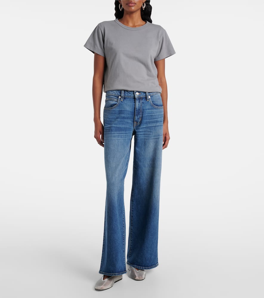 Selena mid-rise wide-leg jeans
