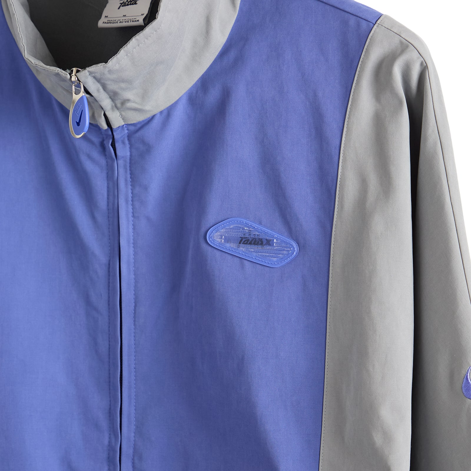 X PATTA Track Jacket Particle Grey/Sapphire