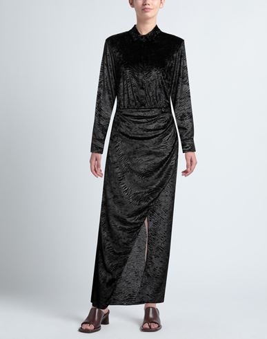 Woman Maxi dress Black Size 4 Polyester, Elastane