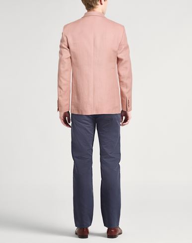 Man Blazer Pink Size 38 Linen