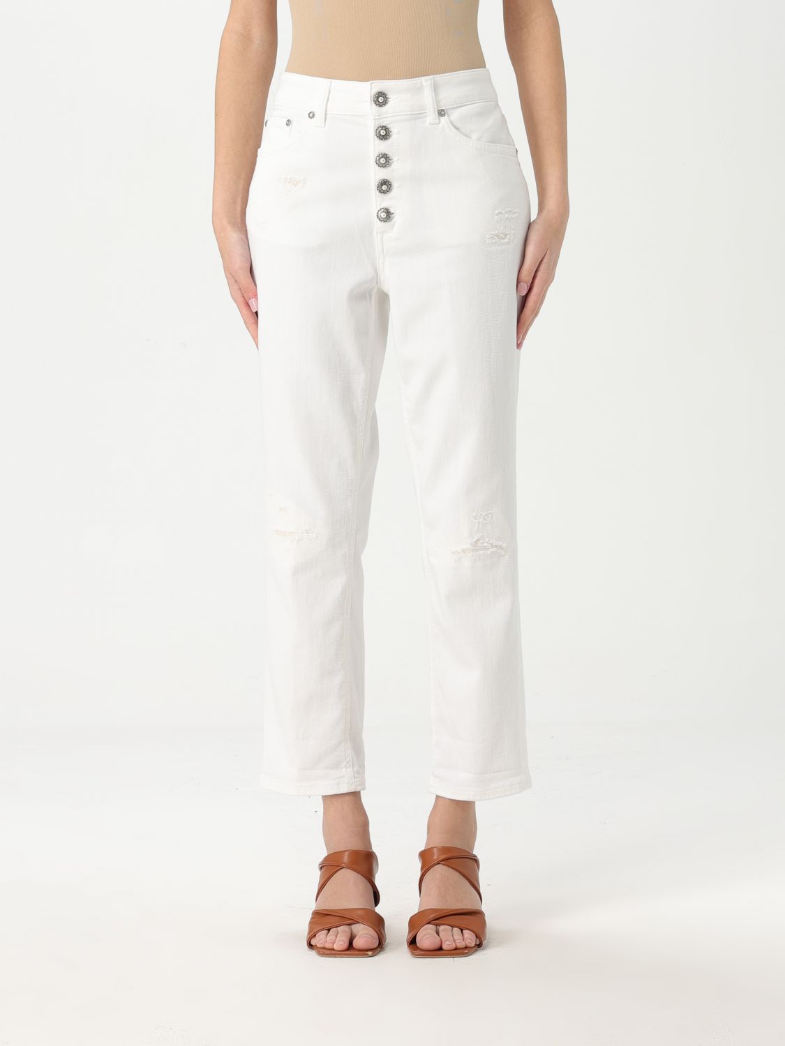 Jeans Woman color White