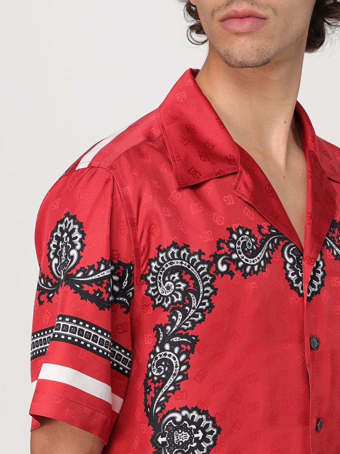 Bandana-print shirt - Red