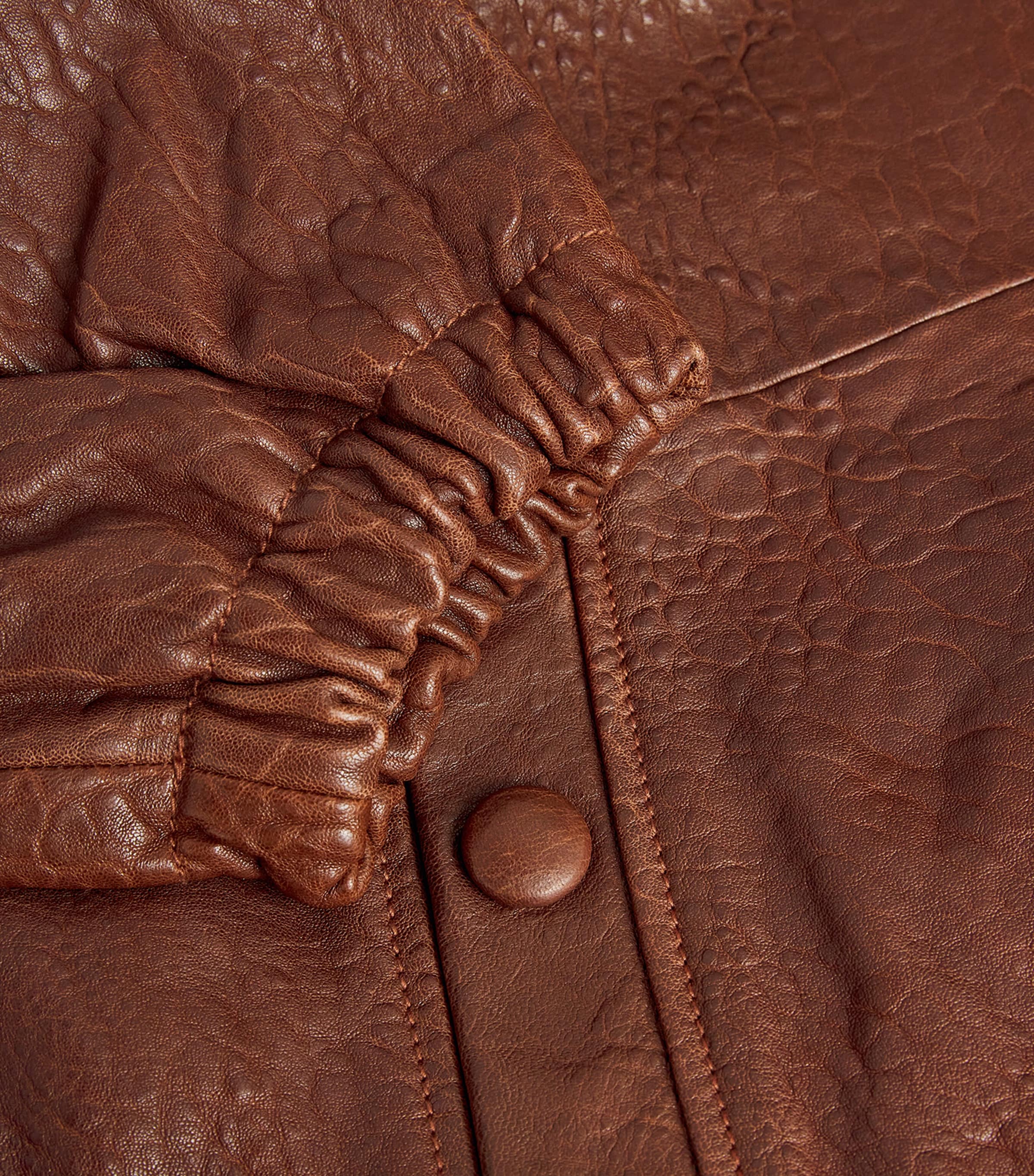 Oversized Leather Jacket