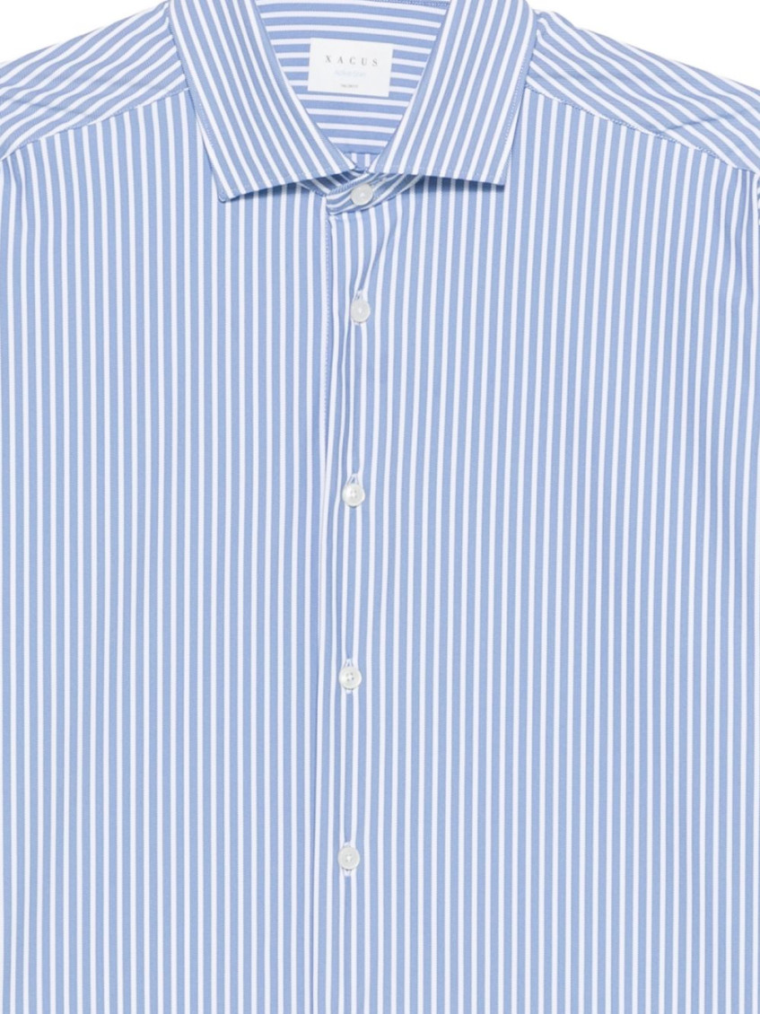 Blue Regular Fit Cotton Shirt