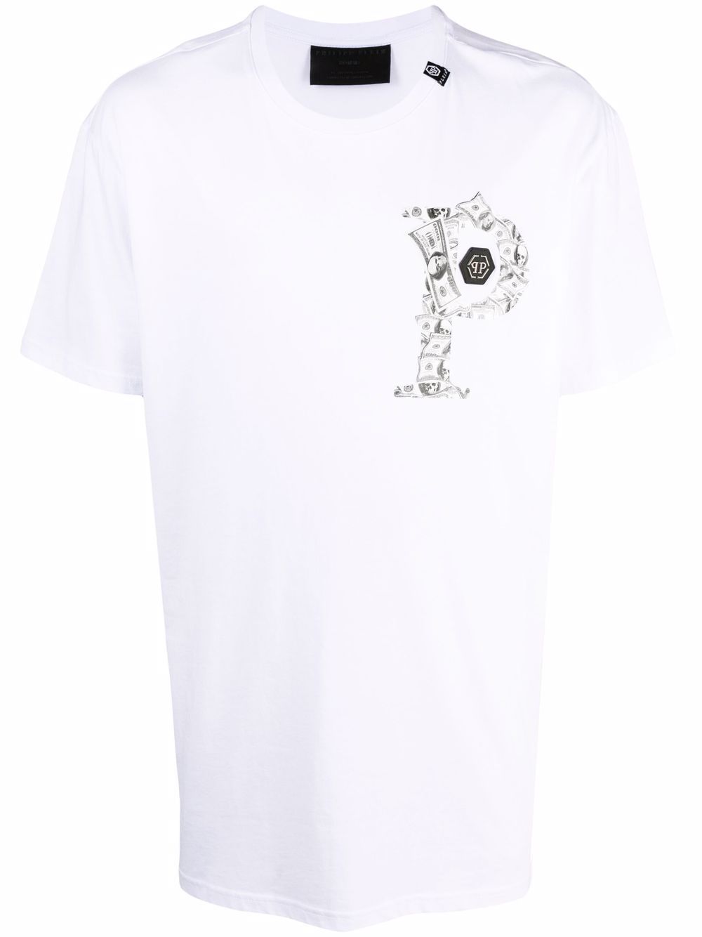 Graphic-print logo T-shirt - White