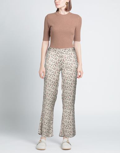 Woman Pants Beige Size 8 Viscose