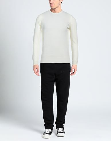 Alpha Studio Man Sweater Ivory Size 40 Wool, Acrylic