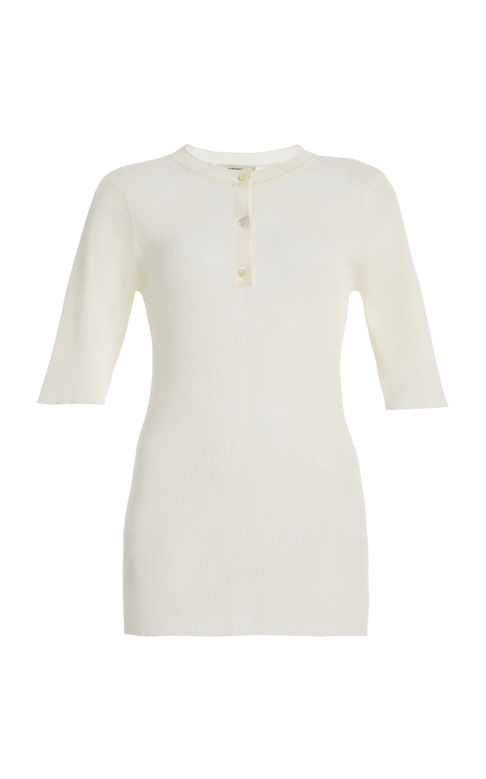 The Henley Ribbed Cotton-Blend T-Shirt - Moda Operandi