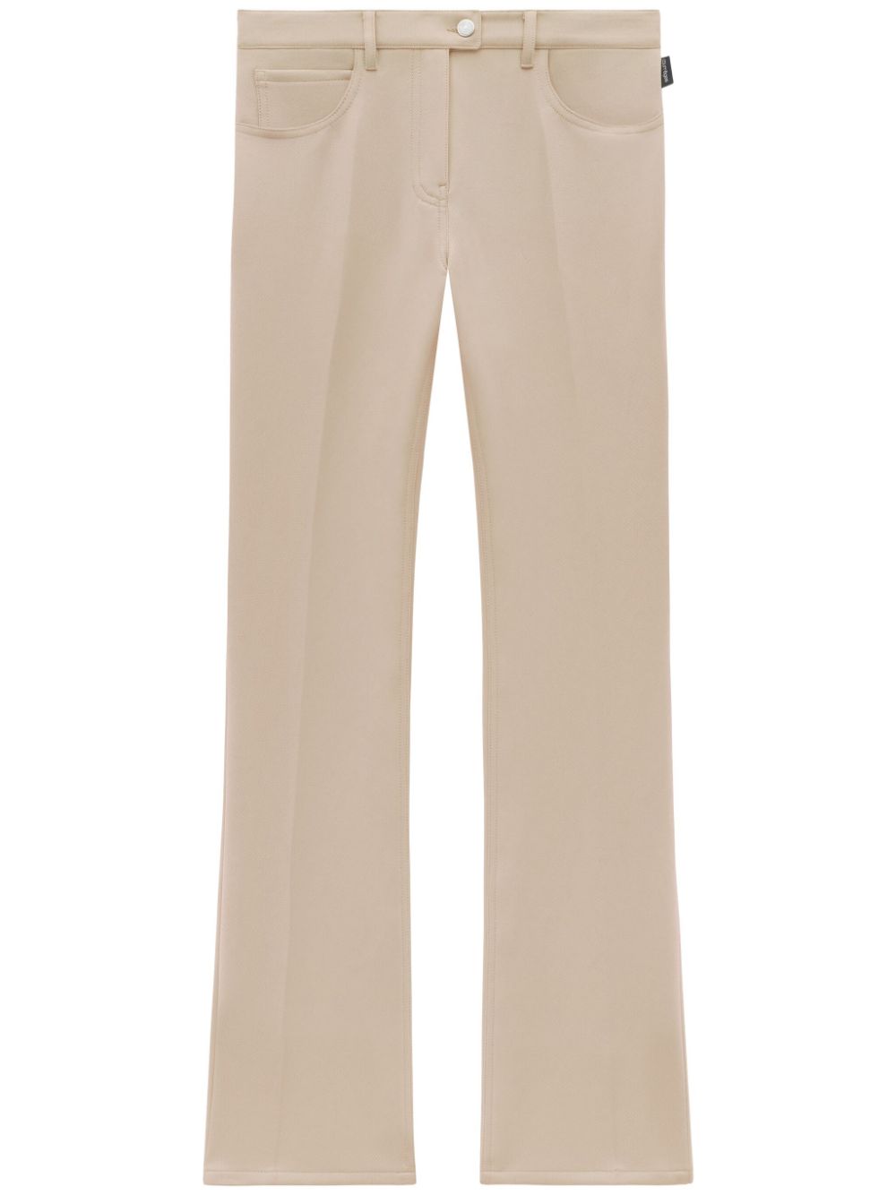Twill bootcut trousers - Neutrals