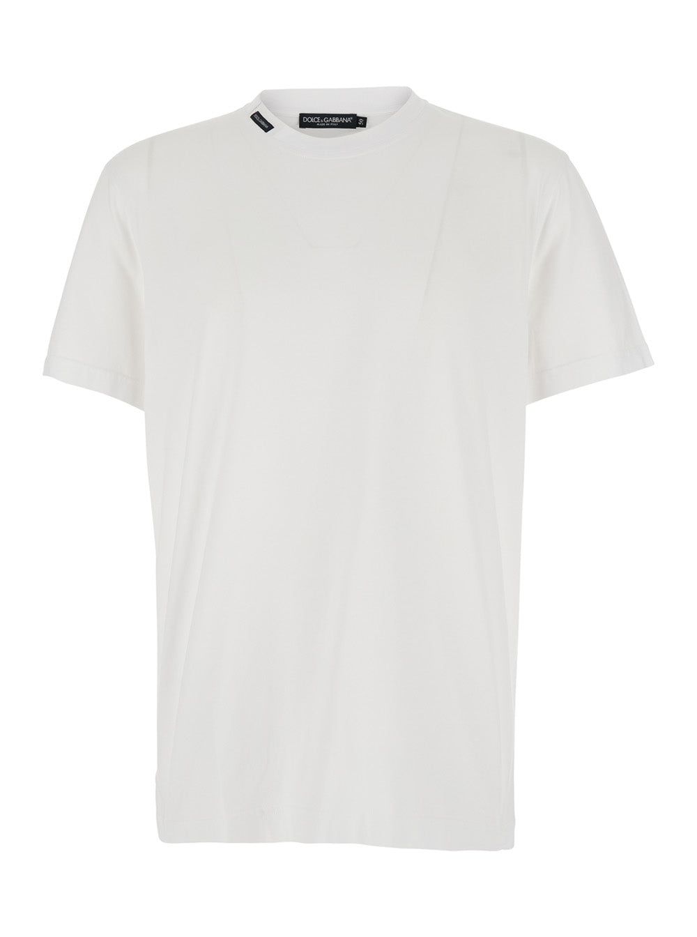 Crew Neck Cotton T-Shirt — White