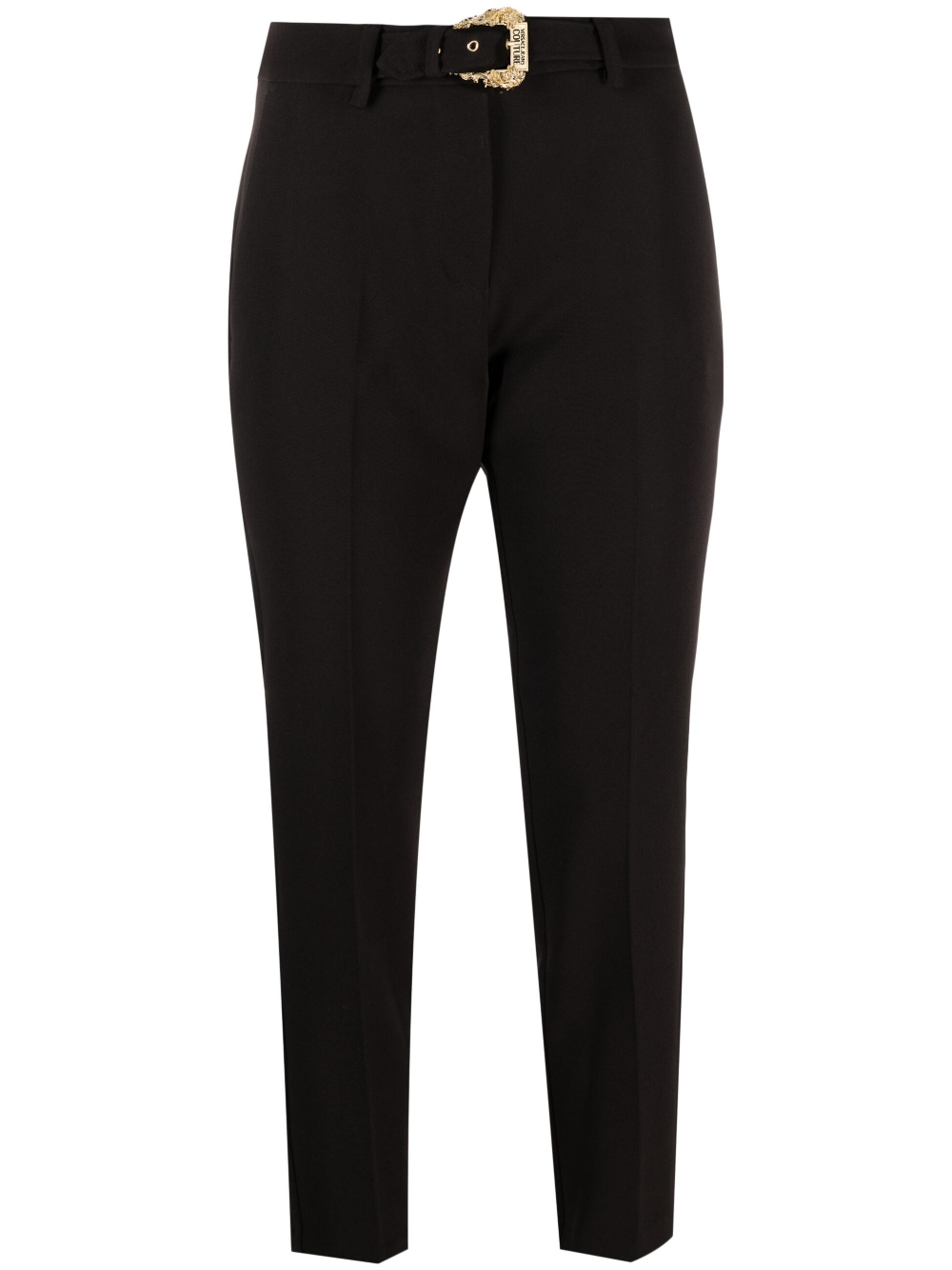Belted cropped trousers - Red
