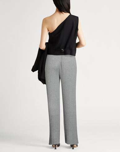 Collezione N_01 Woman Pants Grey Size L Nylon, Alpaca wool, Merino Wool