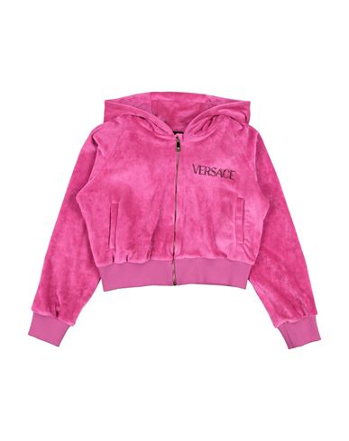 Kid Girl Sweatshirt Fuchsia Size 10 Polyester, Elastane, Glass, Cotton