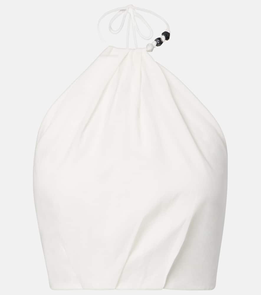 Azura halterneck cotton top