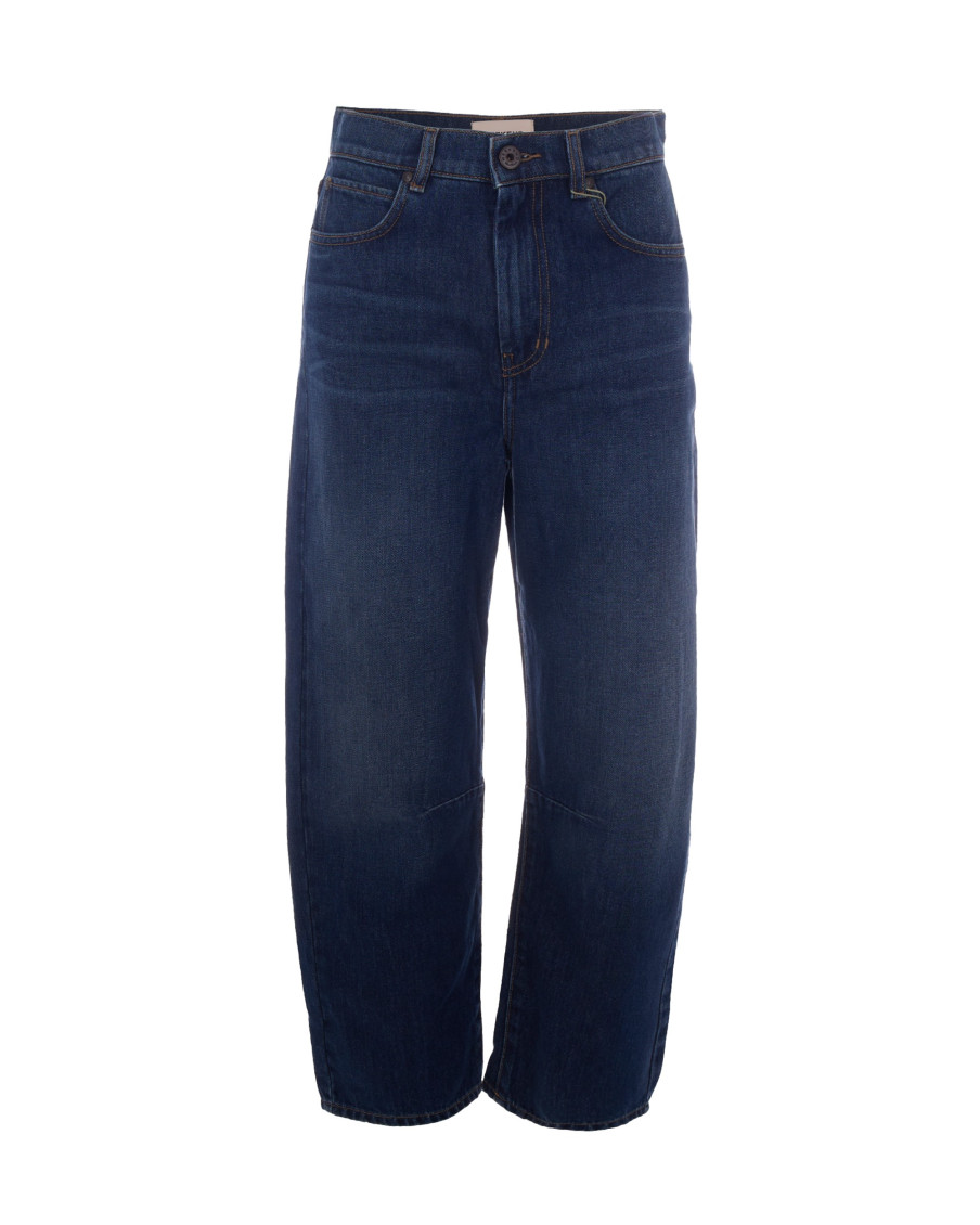 Dark Blue Regular High Rise Jeans