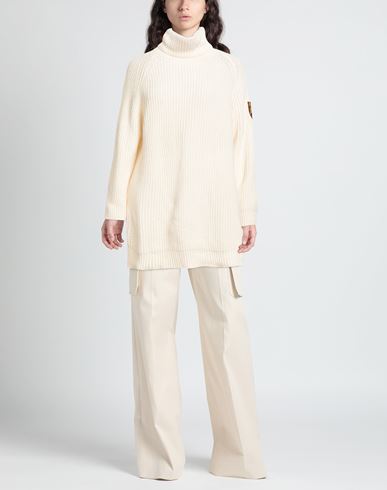Woman Turtleneck Cream Size L Cashmere