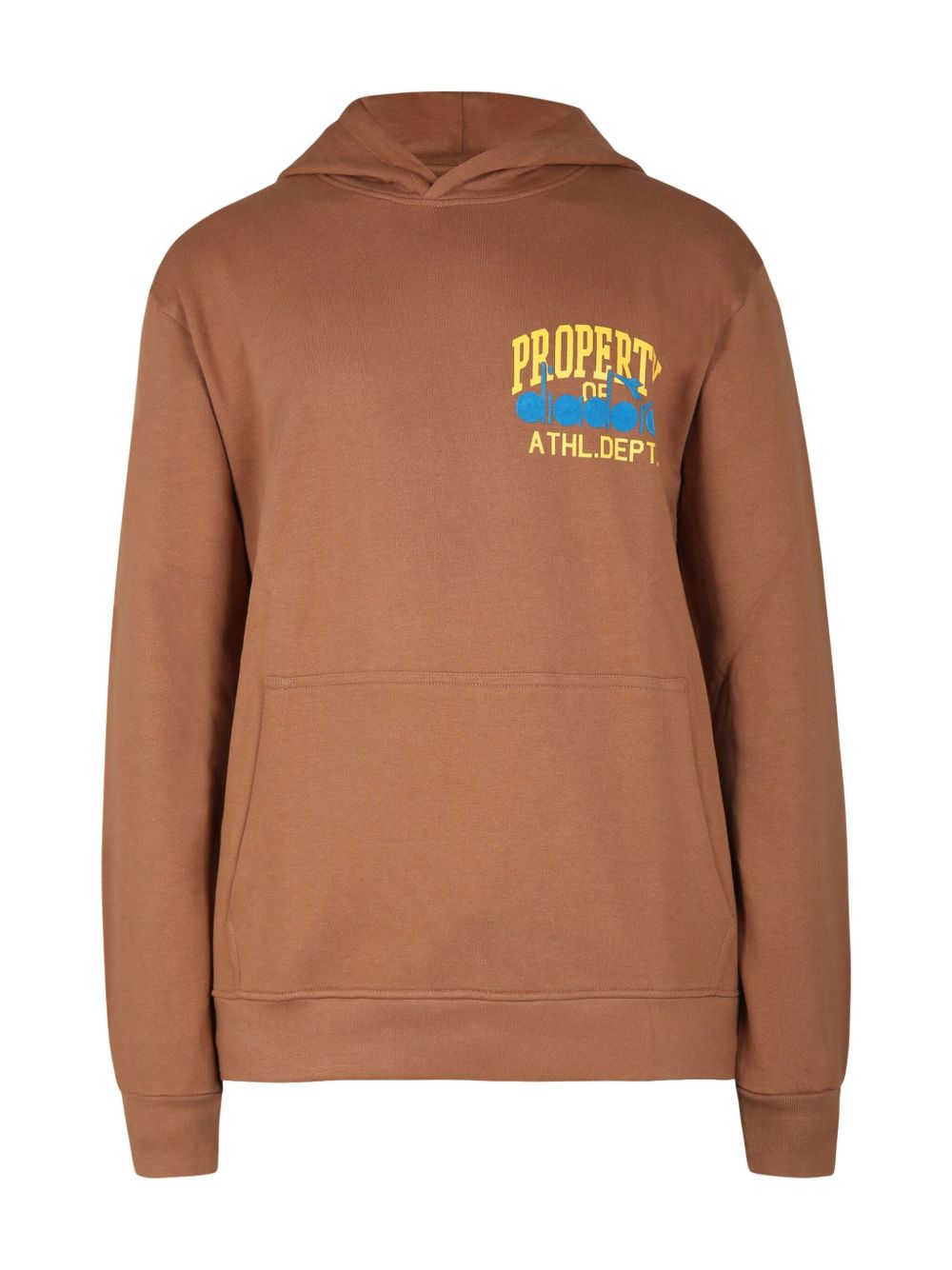 Diadora Junior logo-print hoodie - Brown