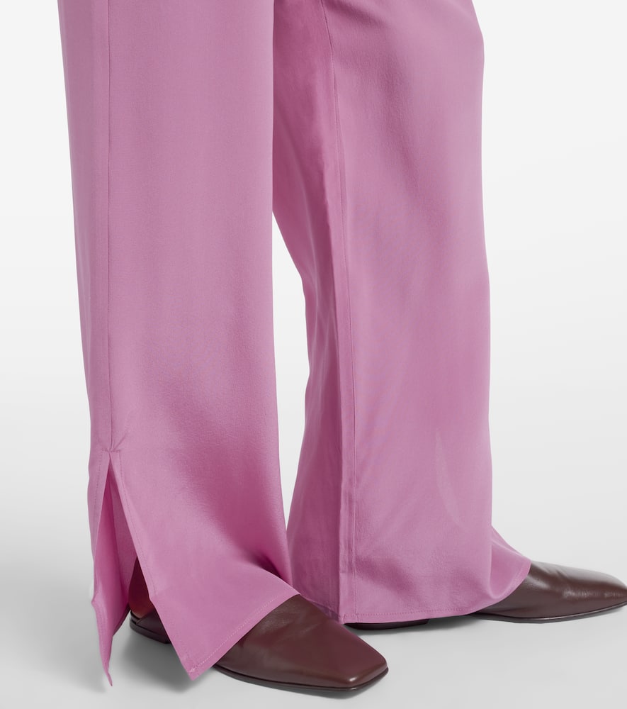 Loreto silk crêpe wide-leg pants