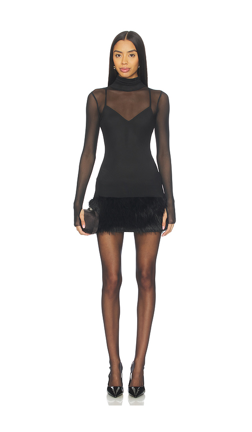 AFRM Saige Dress in Black. L. Also in
