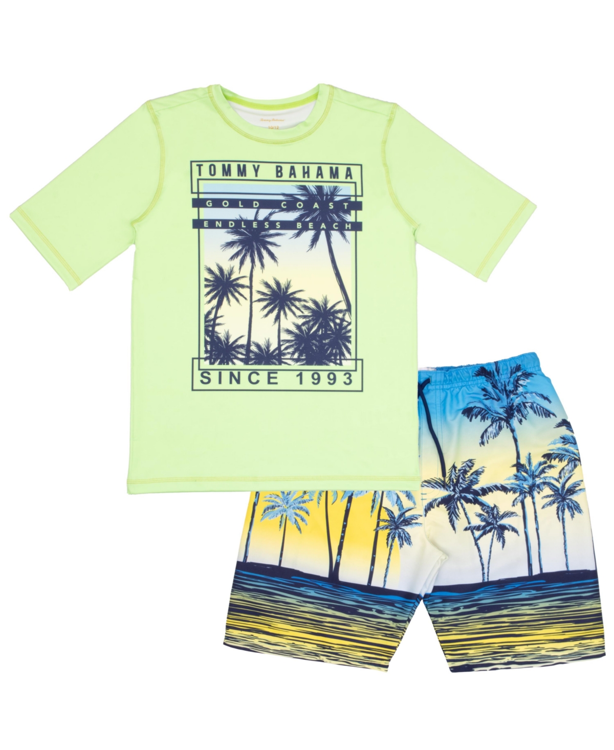 Boys Rash Guard and Swim Trunks 2-Piece Swimsuit Set