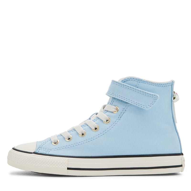 Kids' Chuck Taylor All Star 1v High Top Sneaker Little Kid Shoes (Clear Skies/White)
